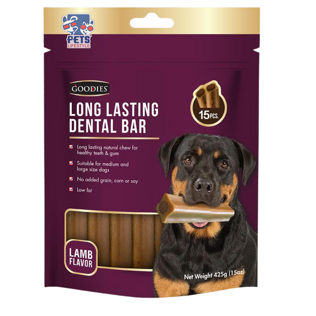 Goodies Long Lasting Dental Bar - Lamb Flavor (425g, 15 pcs)