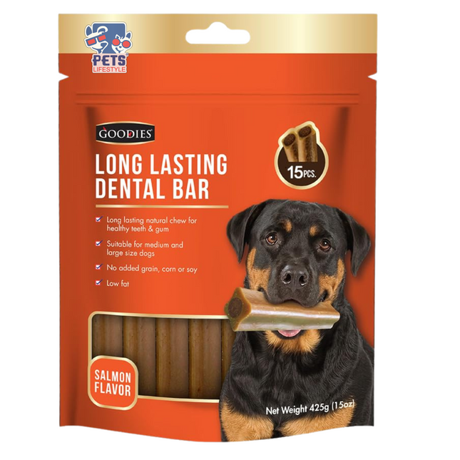 Goodies Long Lasting Dental Bar – Salmon Flavor (425g, 15 pcs)