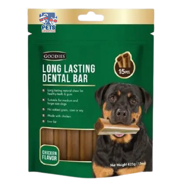 Goodies Long Lasting Dental Bar - Chicken Flavor (425g, 15 pcs)