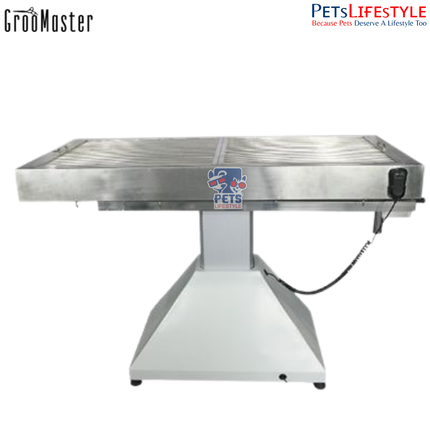 Groo Master H-120 Stainless Steel Surgical Table – Inclinable Vet Operation Table with Hand-Lift System