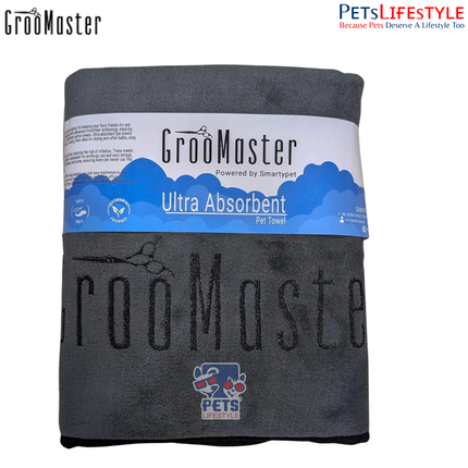 Groo Master Ultra Absorbent Pet Towel – Super Fast Drying for Pets