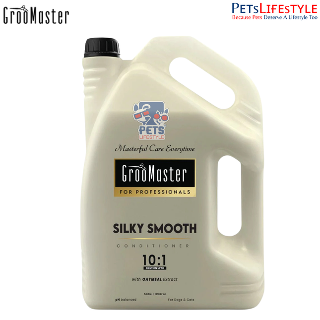 GrooMaster Silky Smooth Conditioner – 5L | Professional 10:1 Deep Conditioning Formula