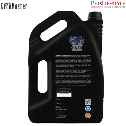 GrooMaster Volumizing Shampoo – 5L | Professional 10:1 Volume-Boosting Formula