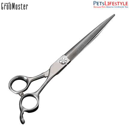 Groo Master 8" Straight Shears – Japanese 440C Steel Professional Grooming Scissors