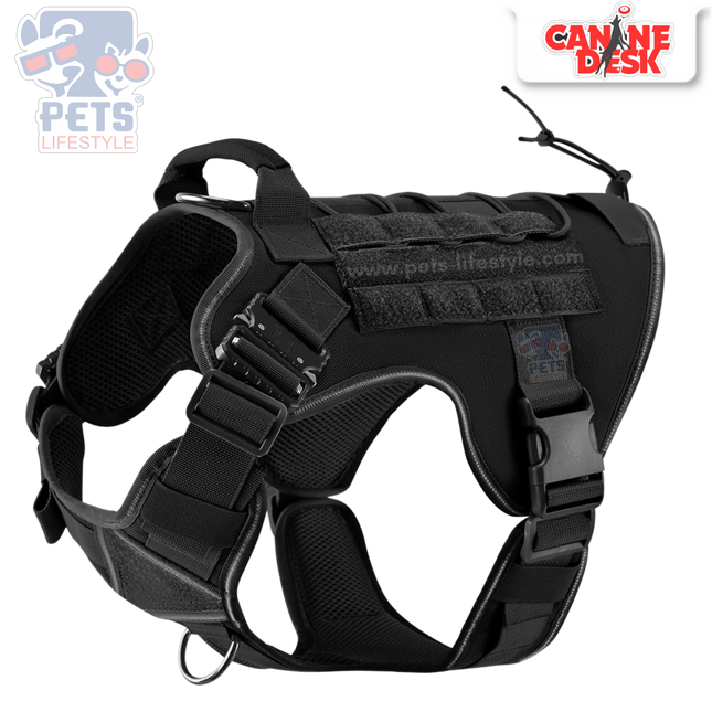 Tactical Dog Harness – Heavy Duty No-Pull Vest with Handle