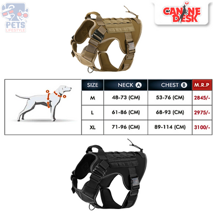 Tactical Dog Harness – Heavy Duty No-Pull Vest with Handle