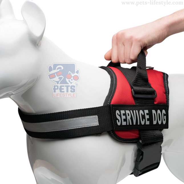 Canine Desk (Service Dog) Harness, Easy Control Chest Body Belt for Dogs