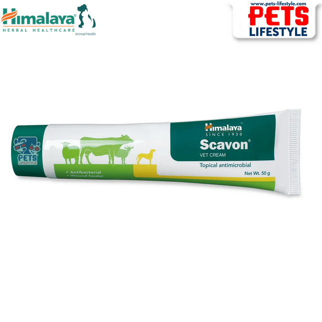 Himalaya Scavon VET Cream – Topical Antimicrobial for Wound Healing (50g)
