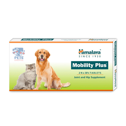 Himalaya Mobility Plus Joint and Hip Supplement for Dogs and Cats, 60 tabs