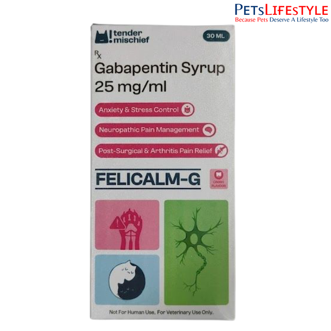 Corise Felicalm-G Gabapentin 25mg/ml Syrup 30ml for Cats