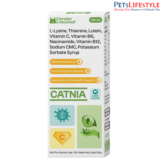 CATNIA Syrup for Cats Immunity Support, Feline Herpesvirus & Respiratory Health