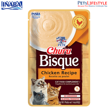 Inaba Churu Bisque Chicken Recipe Cat Treat Creamy Lickable Treat 40g