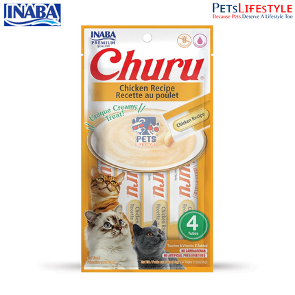 Inaba Churu Chicken Creamy Lickable Cat Treat