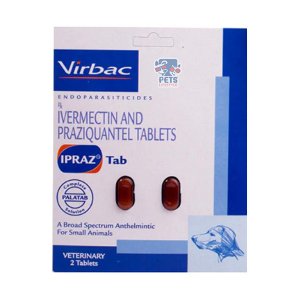 Virbac Ipraz Dewormer Tablets for Dogs