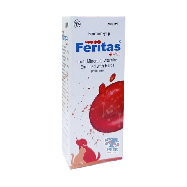 Intas Feritas Pet Syrup For Dogs & Cats 200ml