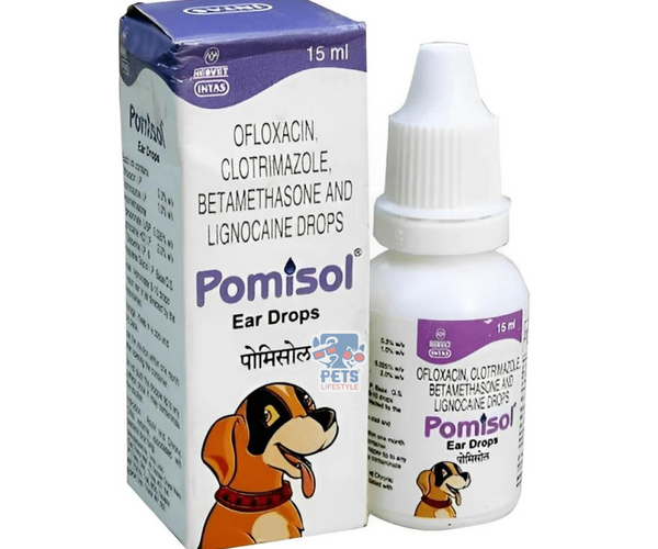 Buy Pomisol Ear Drops for Dogs and Cats Online in India