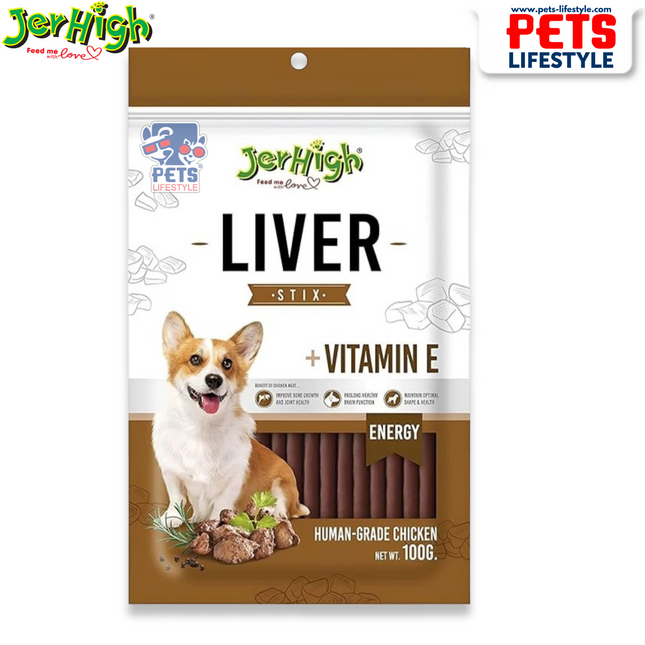 Jerhigh Liver Dog Stix Treats-100 Grams