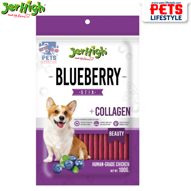 Jerhigh Blueberry Stix, Puppies and Adult Dog Treats