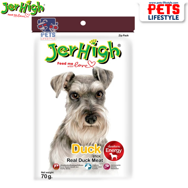 JerHigh Duck Stick Dog Treat - 70 g