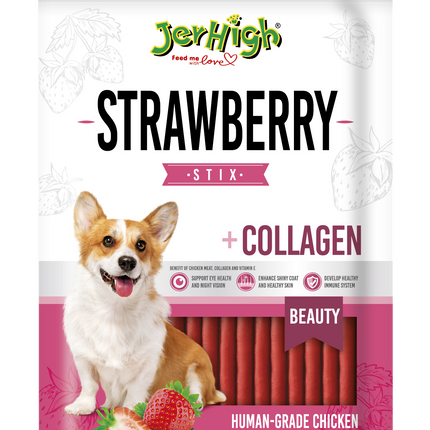 Jerhigh Strawberry Stix, Puppies and Adult Dog Treats