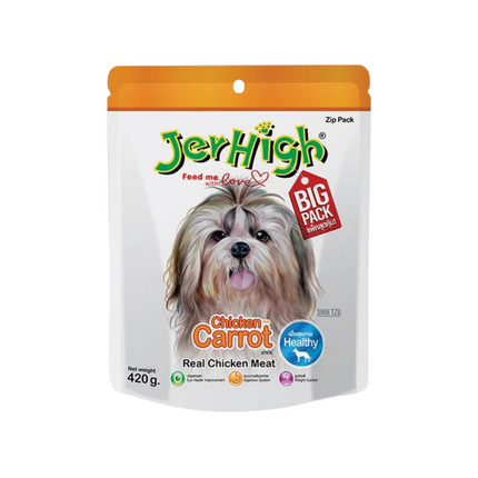 JerHigh Carrot Stick Dog Treat with Real Chicken Meat