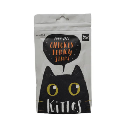 Kittos Purr Fect Chicken Jerky Strips Cat Treats