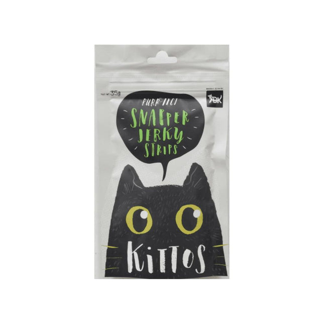 Kittos Purr Fect Snapper Jerky Strips Cat Treats