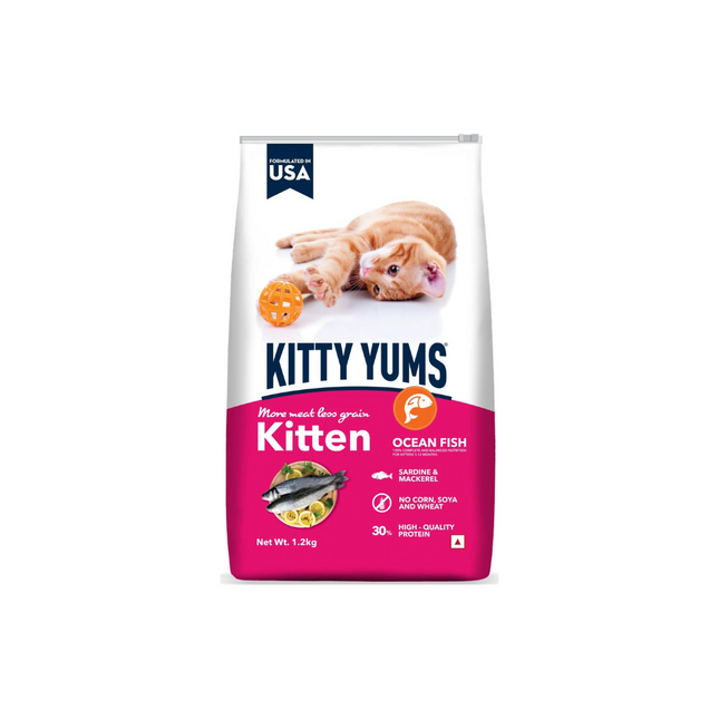 Kitty Yums Ocean Fish Kitten (1 to 12 Months) Cat Dry Food