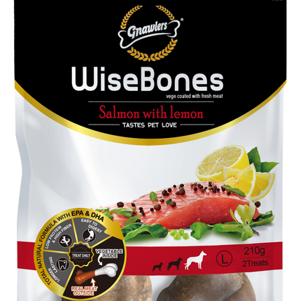 Gnawlers Wise Bone, Salmon with Lemon