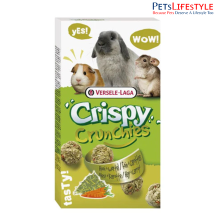 Versele Laga Crispy Crunchies Hay Biscuits 75g – Light Hay Treat for Rabbits & Rodents