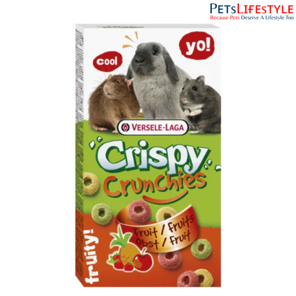 Versele Laga Crispy Crunchies Fruits Rings 75g – Fruity Treat for Rabbits & Rodents