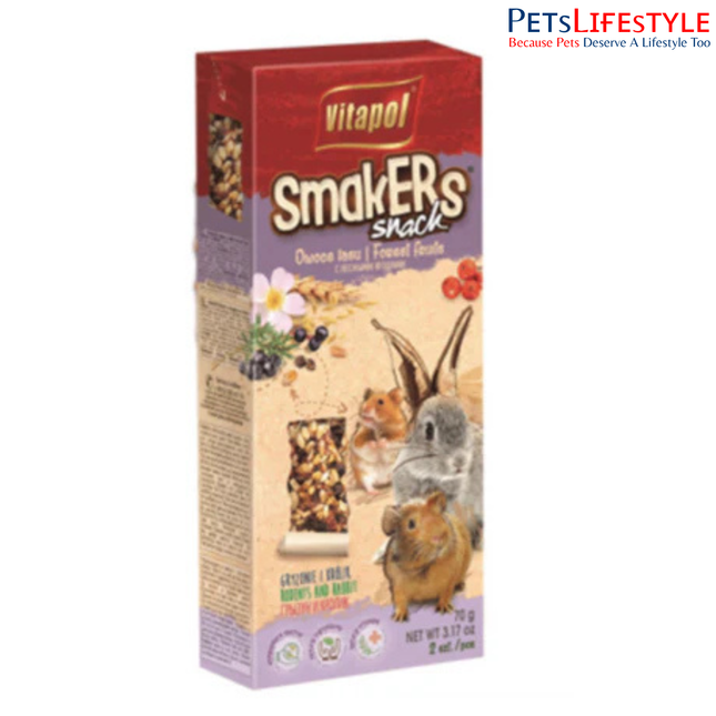 Vitapol Forest Fruits Smakers Treat for Rodents & Rabbits 90g