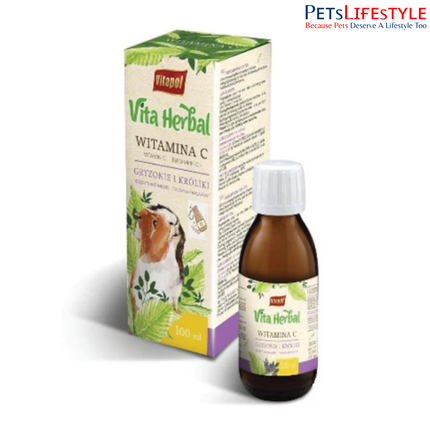 Vitapol Vita Herbal Vitamin C Supplement for Rabbits & Rodents 100ml