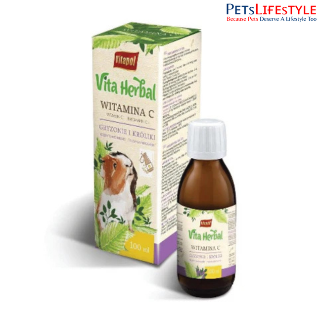 Vitapol Vita Herbal Vitamin C Supplement for Rabbits & Rodents 100ml
