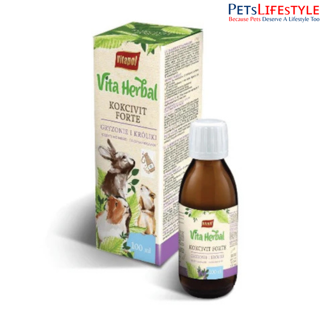 Vitapol Vita Herbal Kokcivit Forte Supplement for Rabbits & Rodents 100ml