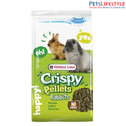 Versele Laga Crispy Pellets Rabbit Food 2kg – Grain-Free Fibre-Rich Rabbit Diet