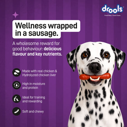 Drools Liver Sausages Dog Treat 450g