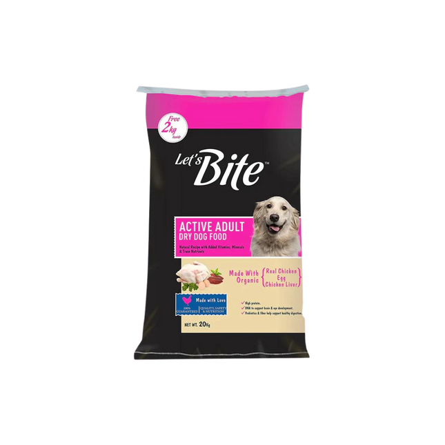 Let's Bite Active Adult Chicken Dry Dog Food