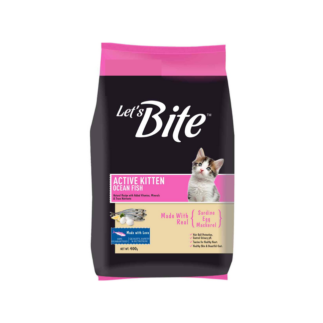Let's Bite Active Kitten Ocean Fish Cat Dry Food