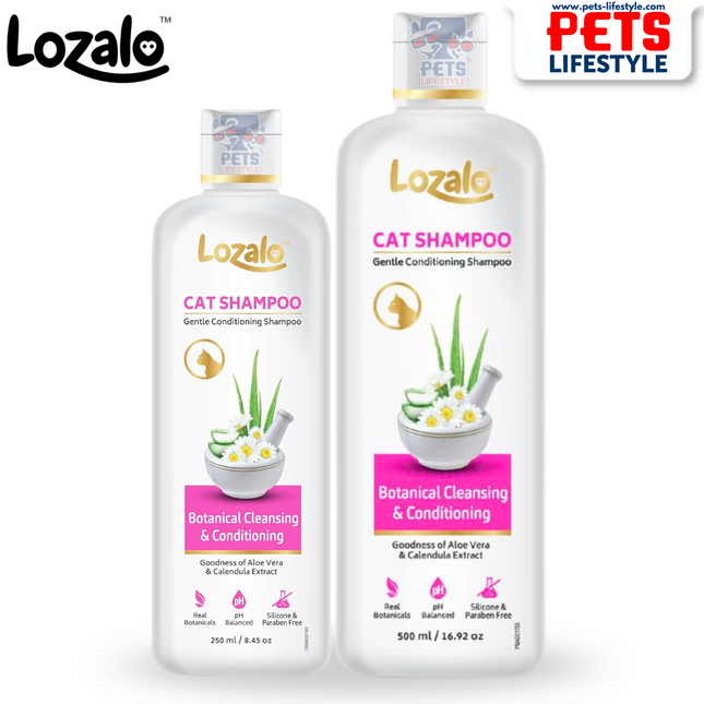 Lozalo Cat Shampoo Gentle Botanical Cleanser & Conditioner for Cats