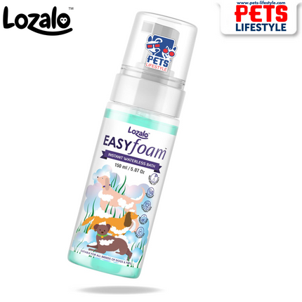 Lozalo EASY foam  Waterless Shampoo for Dogs & Cats (150 ml)