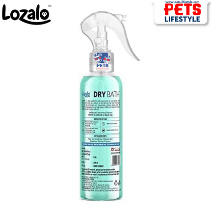 Lozalo DRY BATH Instant Waterless Shampoo for Dogs & Cats (200 ml)