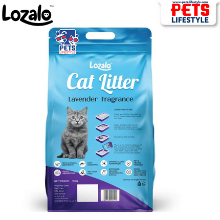 Lozalo Cat Litter (Lavender Fragrance)