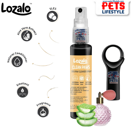Lozalo Clean Paws – Dog Paw Cleanser Spray 22 ml