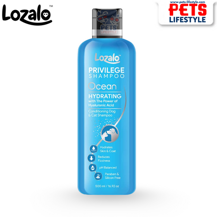 Lozalo Privilege Hydrating Shampoo Ocean Fragrance For Dogs & Cats
