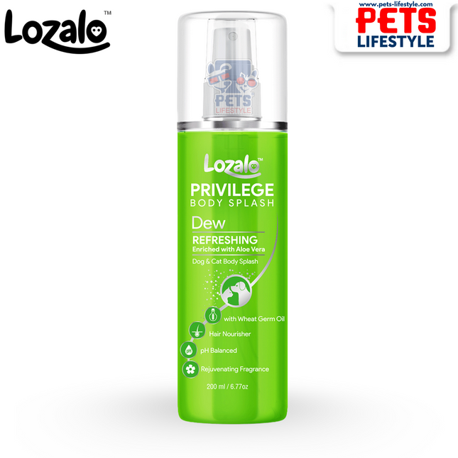 Lozalo Privilege Dew Body Splash Refreshing Grooming Spray 200 ml