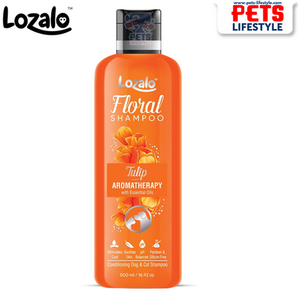 Lozalo Floral Tulip Conditioning Shampoo for Dogs & Cats
