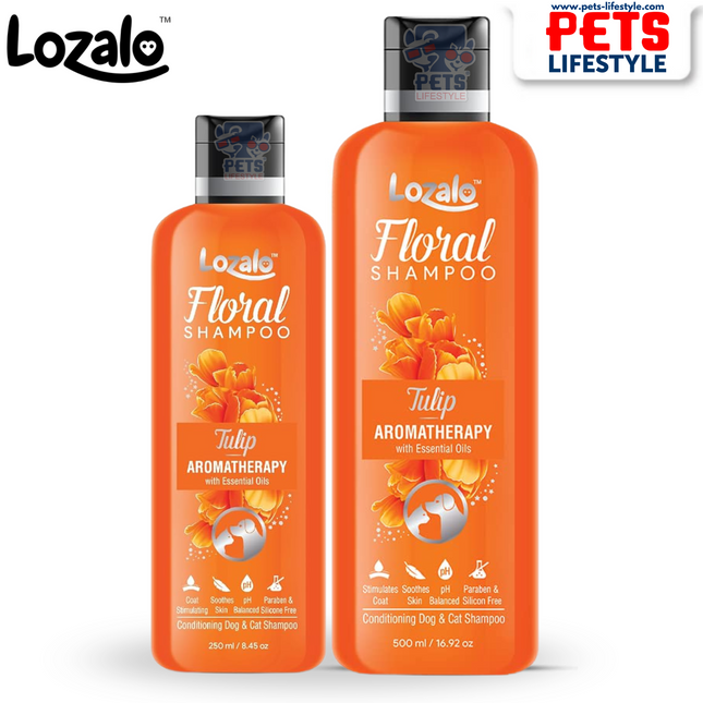Lozalo Floral Tulip Conditioning Shampoo for Dogs & Cats