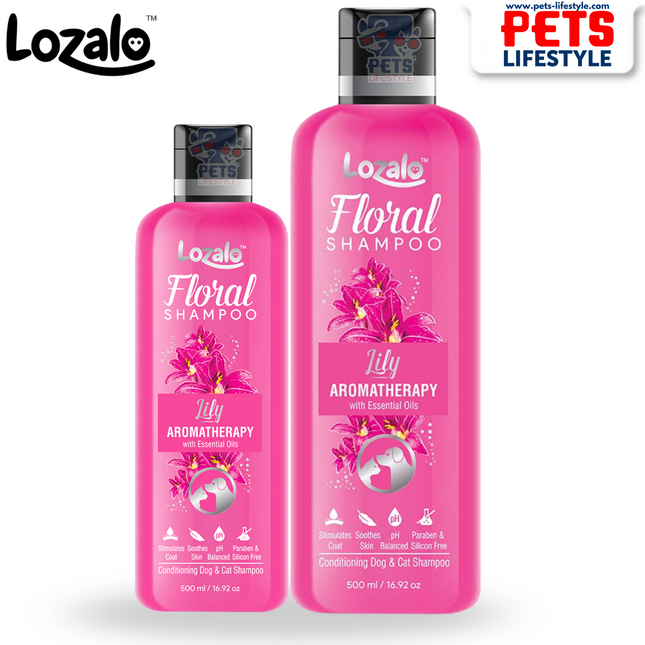 Lozalo Floral Lily Conditioning Shampoo for Dogs & Cats