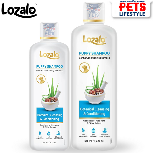 Lozalo Puppy Shampoo Gentle Botanical Cleanser for Puppies